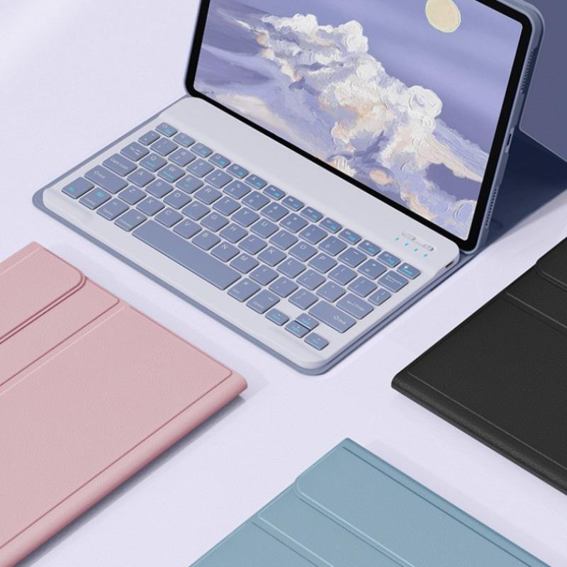 غطاء واقي مناسب لجهاز Xiaomi 7 لوحي مع لوحة مفاتيح بلوتوث مغناطيسية قابلة للفصل من السيليكون غير اللامع للشباب الأدبي مع فتحة للقلم - Image 5